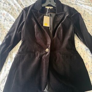 NWT Boden Black Velvet Blazer